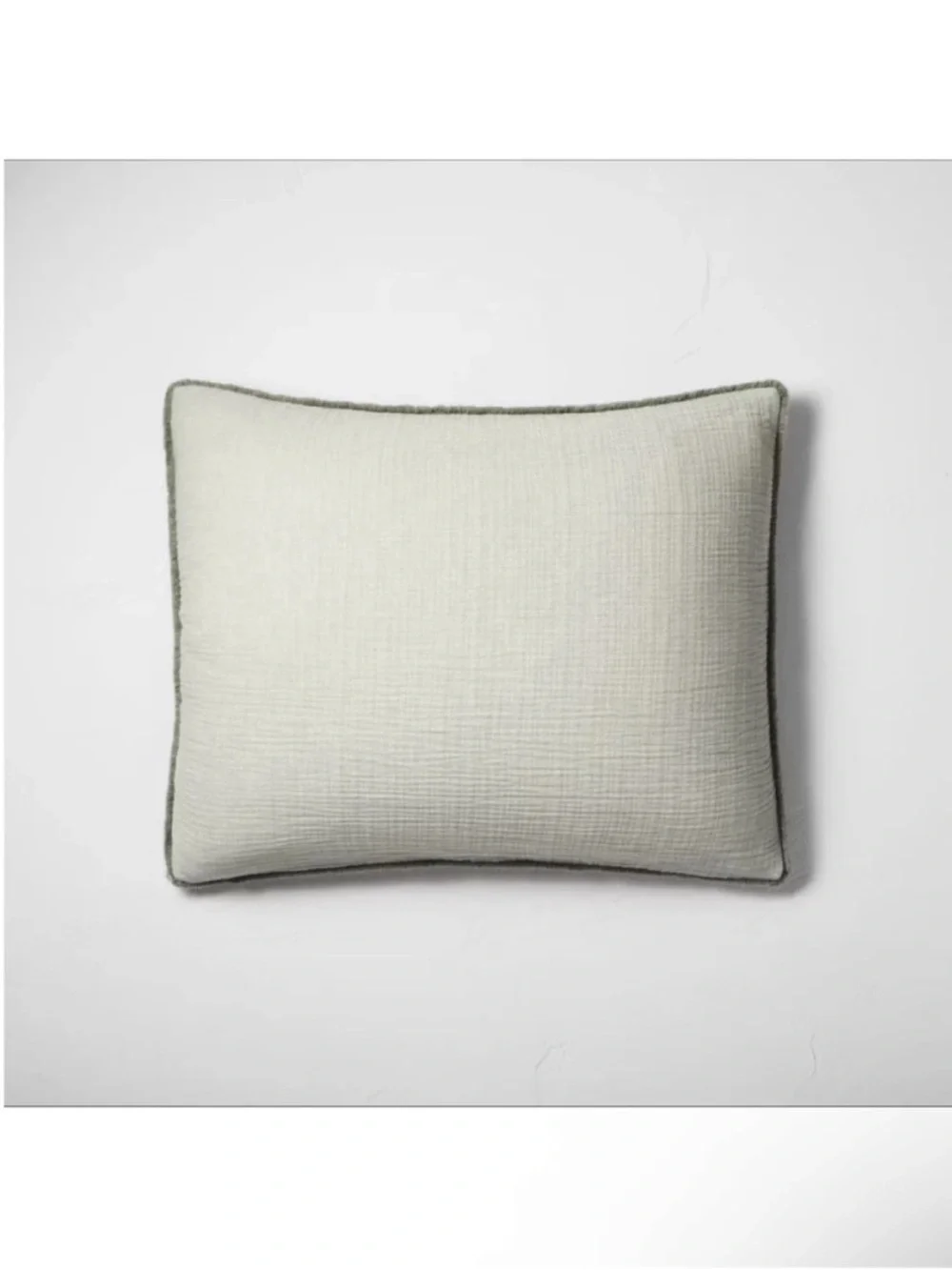 NWT King/California King Textured Chambray Comforter & Sham Set Dark Sage Green